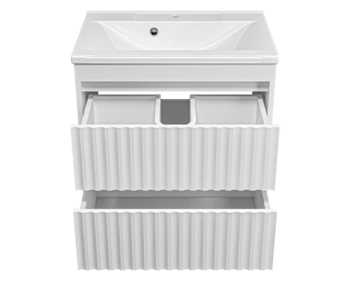 Тумба под раковину MISTY Brevita Balaton - 65 подвесная (белая)