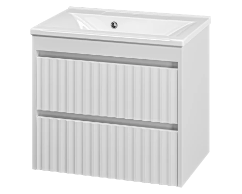 Тумба под раковину MISTY Brevita Balaton - 65 подвесная (белая)