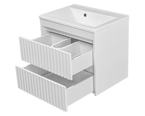 Тумба под раковину MISTY Brevita Balaton - 65 подвесная (белая)