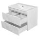 Тумба под раковину MISTY Brevita Balaton - 75 подвесная (белая)