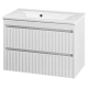 Тумба под раковину MISTY Brevita Balaton - 80 подвесная (белая)