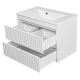 Тумба под раковину MISTY Brevita Balaton - 80 подвесная (белая)