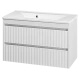 Тумба под раковину MISTY Brevita Balaton - 90 подвесная (белая)