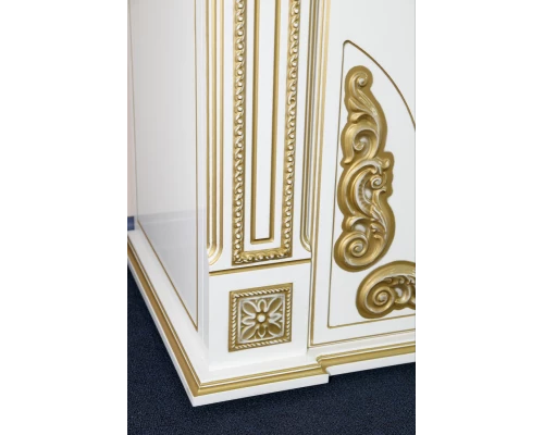 Тумба под раковину Misty Барокко 120 тумба с 3-мя ящ белая патина Л-Бар01120-0133Я