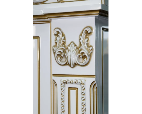 Тумба под раковину Misty Барокко 120 тумба с 3-мя ящ белая патина Л-Бар01120-0133Я