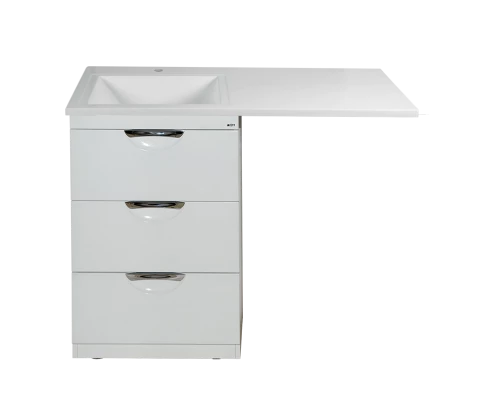 Тумба под раковину Misty Куба - 60 с 3 ящ. под стиральную машину П-Куб01060-0113Я