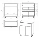Тумба под раковину Misty Чегет - 75