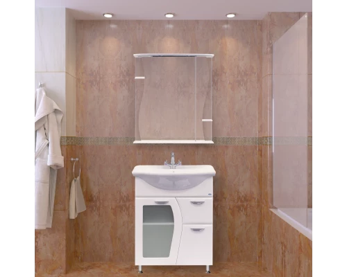 Тумба под раковину Misty Дрея- 65 Тумба с 1-им ящ.(стекло) Э-Дре01065-011Я