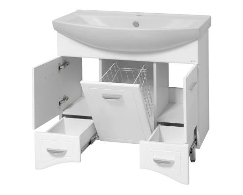 Тумба под раковину Misty Дрея- 86 Тумба 2 ящ. (корзина) Э-Дре01086-01К2Я