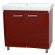 Тумба под раковину Misty Джулия QVATRO - 90 Тумба прямая бордовая Л-Джк01090-1010Пр