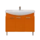 Тумба под раковину Misty Джулия 105 тумба подвесная оранжевая Л-Джу01105-1310По
