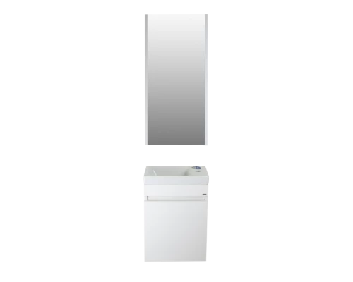 Тумба под раковину Misty Эко мини - 40 подвесная белая Э-ЭкоМ01040-П