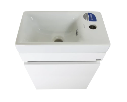 Тумба под раковину Misty Эко мини - 40 подвесная белая Э-ЭкоМ01040-П