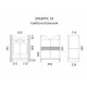 Тумба под раковину Misty Эльбрус - 65 Тумба белая эмаль П-Эль01065-011