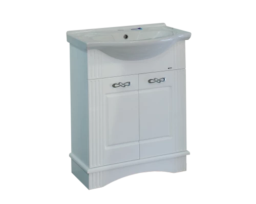 Тумба под раковину Misty Эльбрус - 65 Тумба белая эмаль П-Эль01065-011