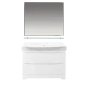 Тумба под раковину Misty Элвис - 105 Тумба напольная с 2 ящ. белая эмаль П-Элв01105-0112Я