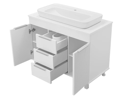 Тумба под раковину Brevita Enfida - 100 (белая)
