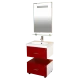 Тумба под раковину Misty Европа 60 красная подвесная П-Евр01060-041По