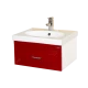 Тумба под раковину Misty Европа 60 красная подвесная П-Евр01060-041По