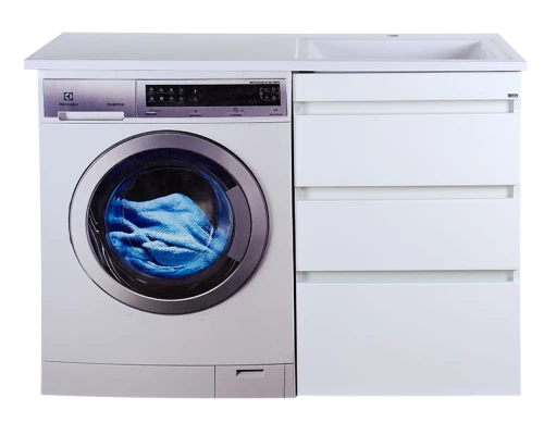 Тумба под раковину Misty Фостер - 55 с 3 ящ. напольная под стиральную машину Э-Фос01055-01Н3Я