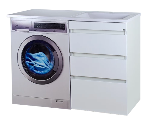 Тумба под раковину Misty Фостер - 55 с 3 ящ. напольная под стиральную машину Э-Фос01055-01Н3Я