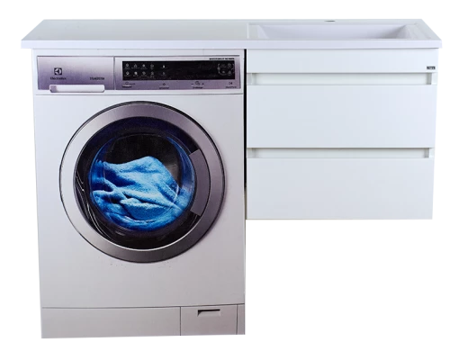 Тумба под раковину Misty Фостер - 55 с 2 ящ. подвесная под стиральную машину Э-Фос01055-012Я