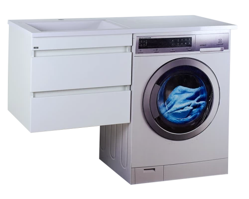 Тумба под раковину Misty Фостер - 55 с 2 ящ. подвесная под стиральную машину Э-Фос01055-012Я