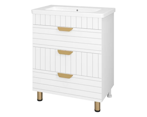Тумба под раковину Brevita Gloster - 70 (белая)
