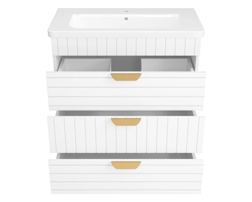 Тумба под раковину Brevita Gloster - 80 (белая)