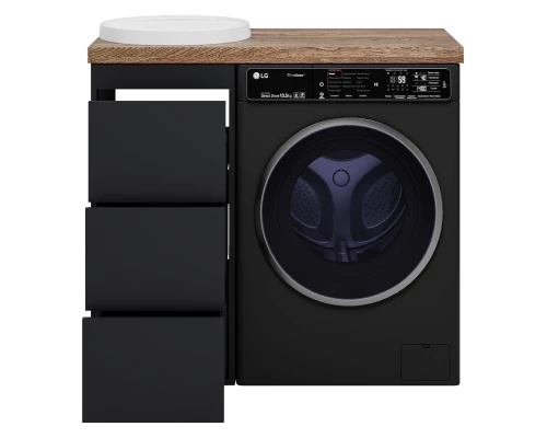 Тумба под раковину Brevita Grafit - 40 под стиральную машину (графит)