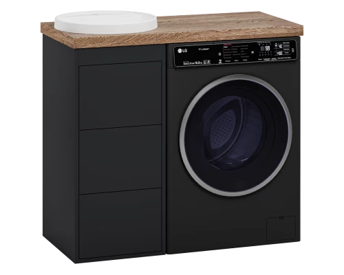 Тумба под раковину Brevita Grafit - 40 под стиральную машину (графит)