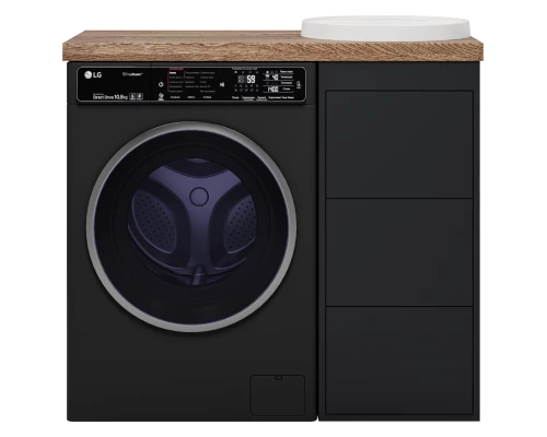 Тумба под раковину Brevita Grafit - 40 под стиральную машину (графит)