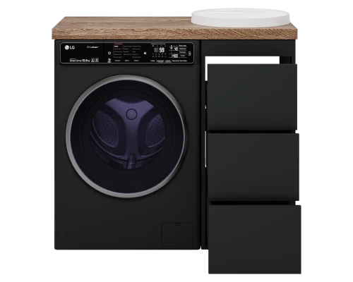 Тумба под раковину Brevita Grafit - 40 под стиральную машину (графит)