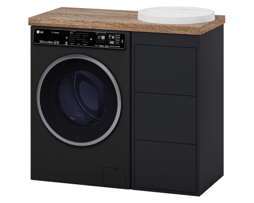 Тумба под раковину Brevita Grafit - 40 под стиральную машину (графит)