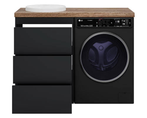 Тумба под раковину Brevita Grafit - 60 под стиральную машину (графит)