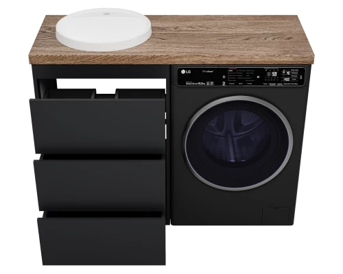 Тумба под раковину Brevita Grafit - 60 под стиральную машину (графит)