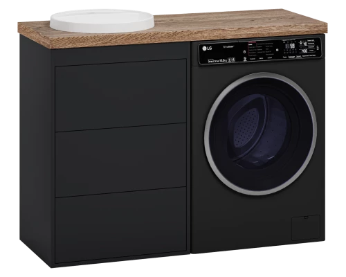 Тумба под раковину Brevita Grafit - 60 под стиральную машину (графит)