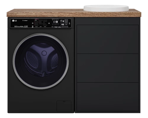 Тумба под раковину Brevita Grafit - 60 под стиральную машину (графит)