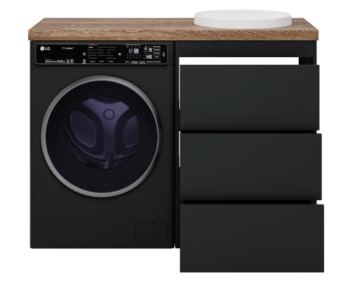 Тумба под раковину Brevita Grafit - 60 под стиральную машину (графит)