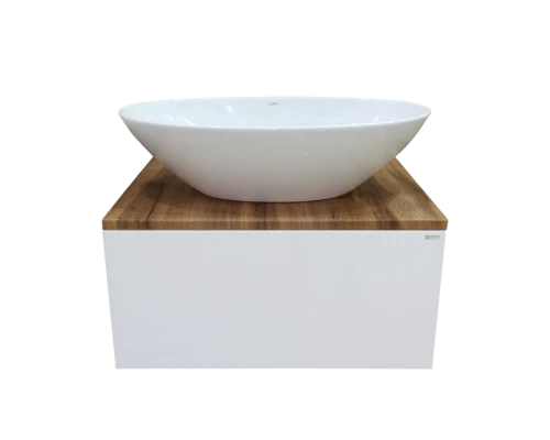 Тумба под раковину Misty Ива - 60 Тумба подвесная комбинированная 1 ящ. П-Ива-01060-951Я