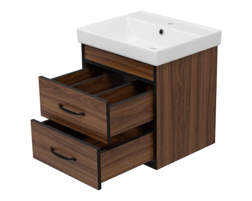 Тумба под раковину Misty Кедр - 50 подвесная