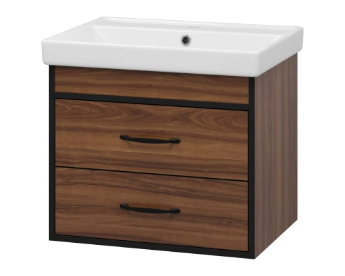 Тумба под раковину Misty Кедр - 60 подвесная