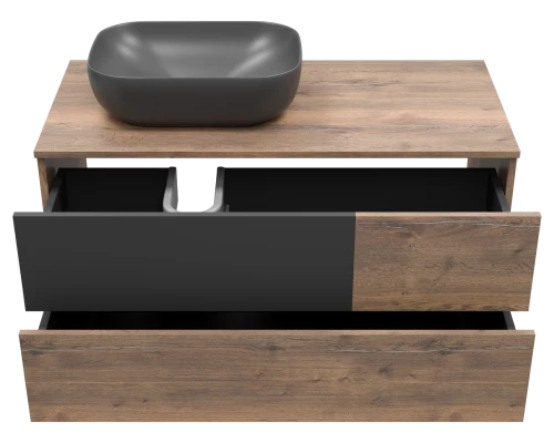 Тумба под раковину Misty Коломбо - 100 подвесная левая