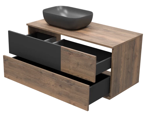 Тумба под раковину Misty Коломбо - 100 подвесная левая