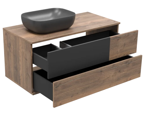 Тумба под раковину Misty Коломбо - 100 подвесная левая