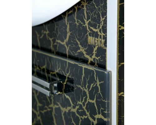 Тумба под раковину Misty Джулия 85 тумба прямая краколет черная Л-Джу01085-0213Пр