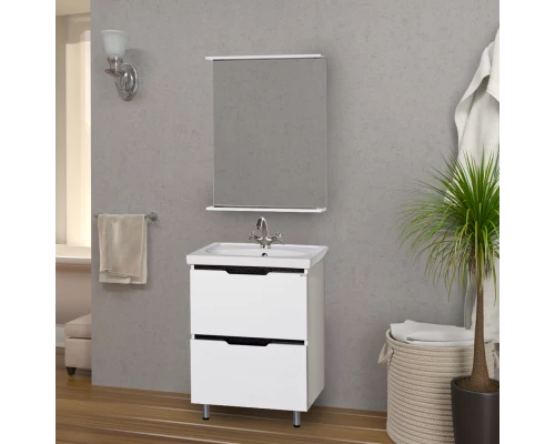 Тумба под раковину Misty Лайм 60 с 2-мя ящиками Э-Лай01060-2Я