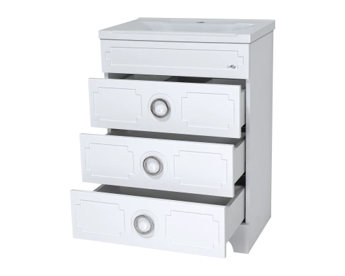 Тумба под раковину Misty Лейла - 100 с 3 ящ. белая Пр-Лей01100-013Я