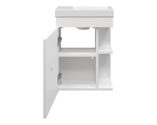 Тумба под раковину Misty Лира - 40 с открытыми полками подвесная