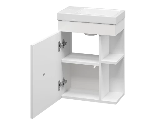 Тумба под раковину Misty Лира - 40 с открытыми полками подвесная